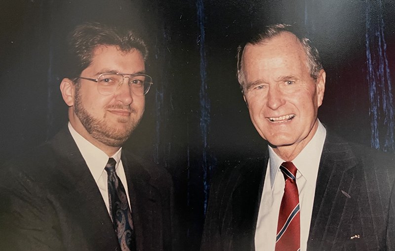 Bob Bissen with President George H. W. Bush