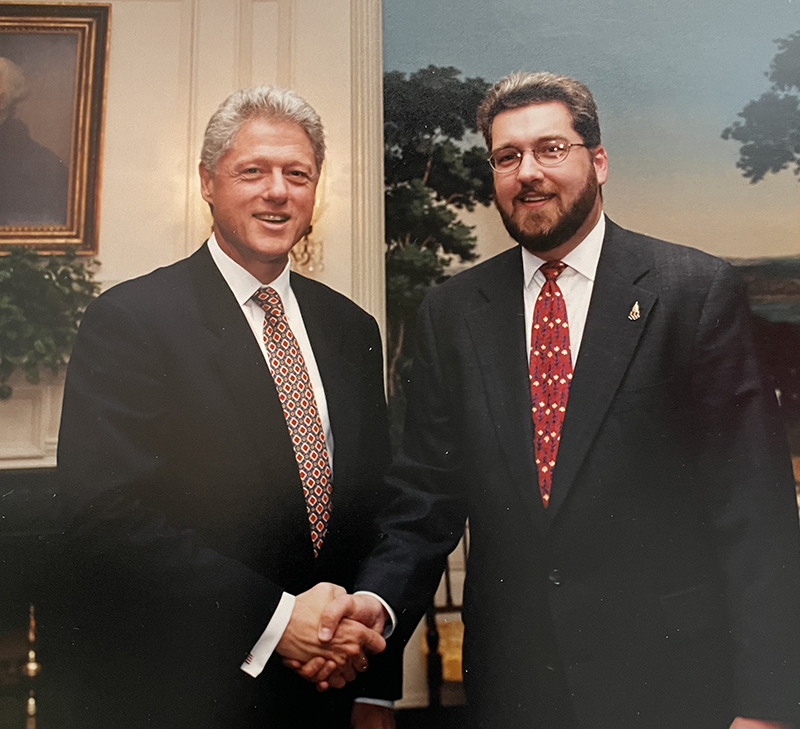 Bob Bissen with President Bill Clinton 