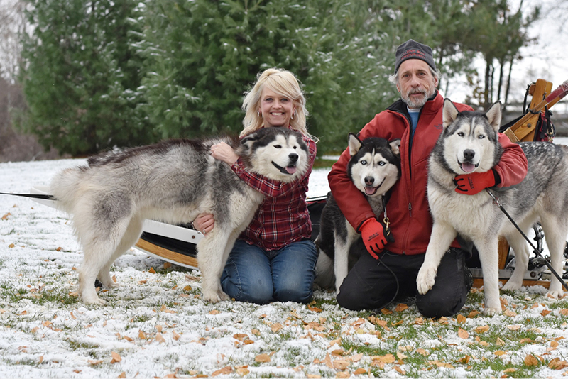 Jack Christopher and Siberian Huskies