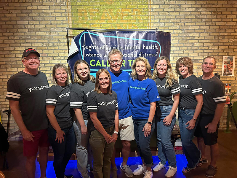 Melinda Gau and other volunteers promote mental health awareness